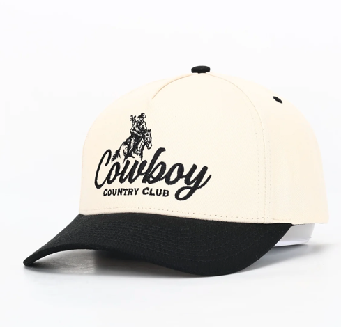 Rodeo Golfer Hat - Black