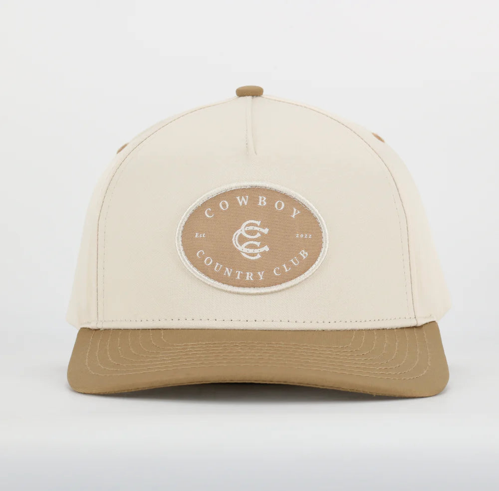TWO TONE COTTON HAT BROWN