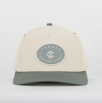 TWO TONE COTTON HAT GREEN