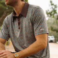 High Noon Perf. Polo - Wild Rose Paisley
