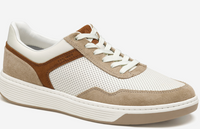 Dawson Moc Toe U-Throat - White Grain/Taupe Suede