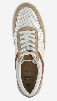 Dawson Moc Toe U-Throat - White Grain/Taupe Suede