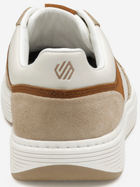 Dawson Moc Toe U-Throat - White Grain/Taupe Suede