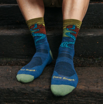 Men's Chasing Waterfalls Crew Hiking Socks