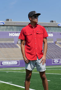 San Jac SS Perf. Shirt - Red