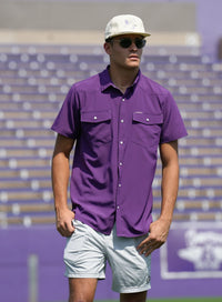 San Jac SS Perf. Shirt - Purple