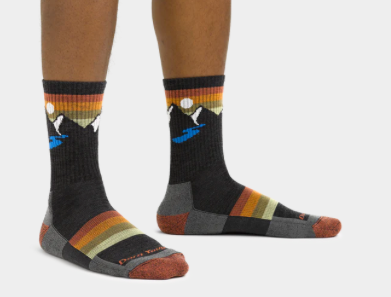 Men's Sunset Ridge Micro Crew Hiking Socks - Charcoal