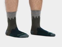 Men's Number 2 Micro Crew Hiking Socks - Green