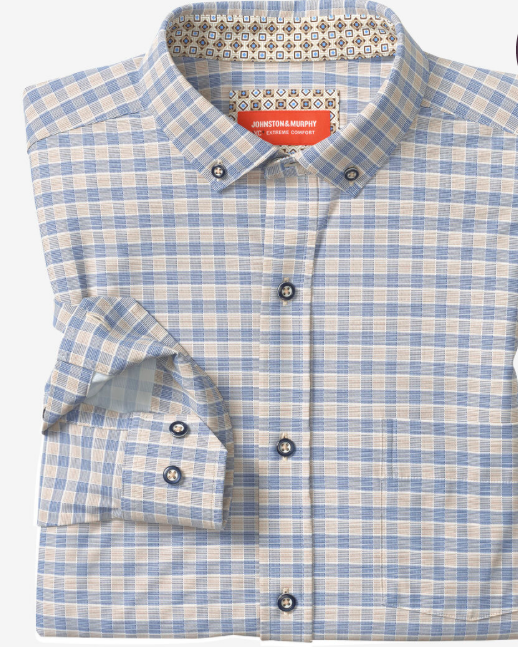 XC+ Motion Long Sleeve Shirt- Tan/Navy