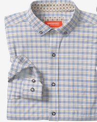 XC+ Motion Long Sleeve Shirt- Tan/Navy