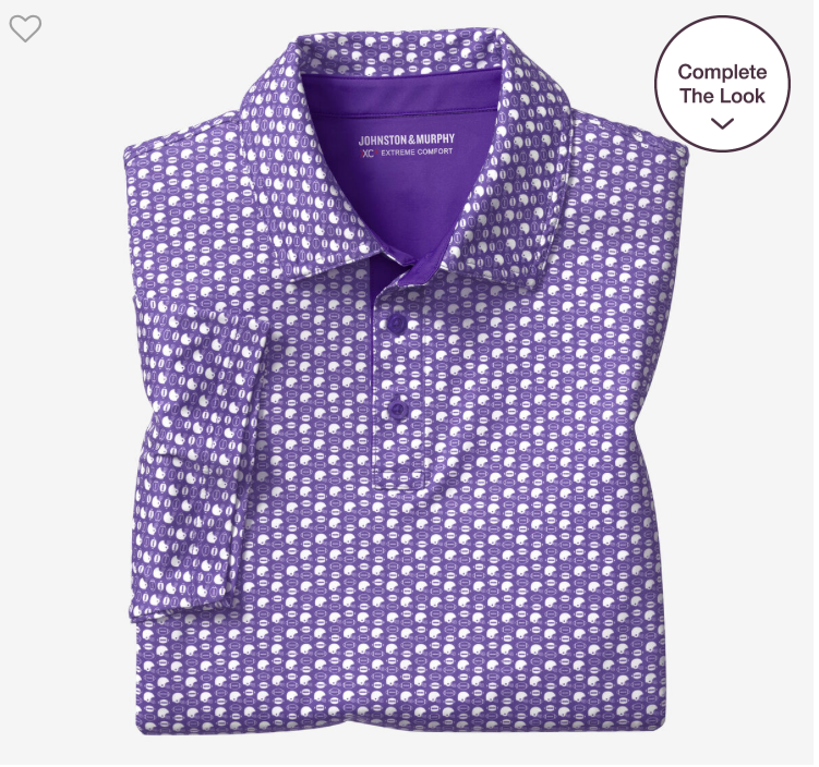 Helmet-And-Football Print Polo