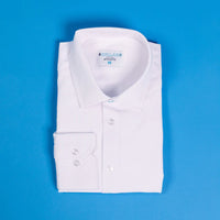 Atlantic - LS White No Pocket- & Collar