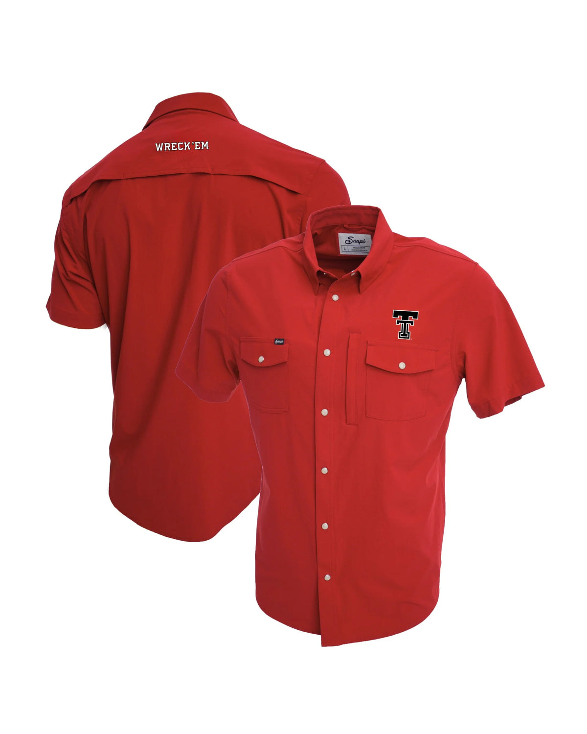 Texas Tech Pearl Snap - red