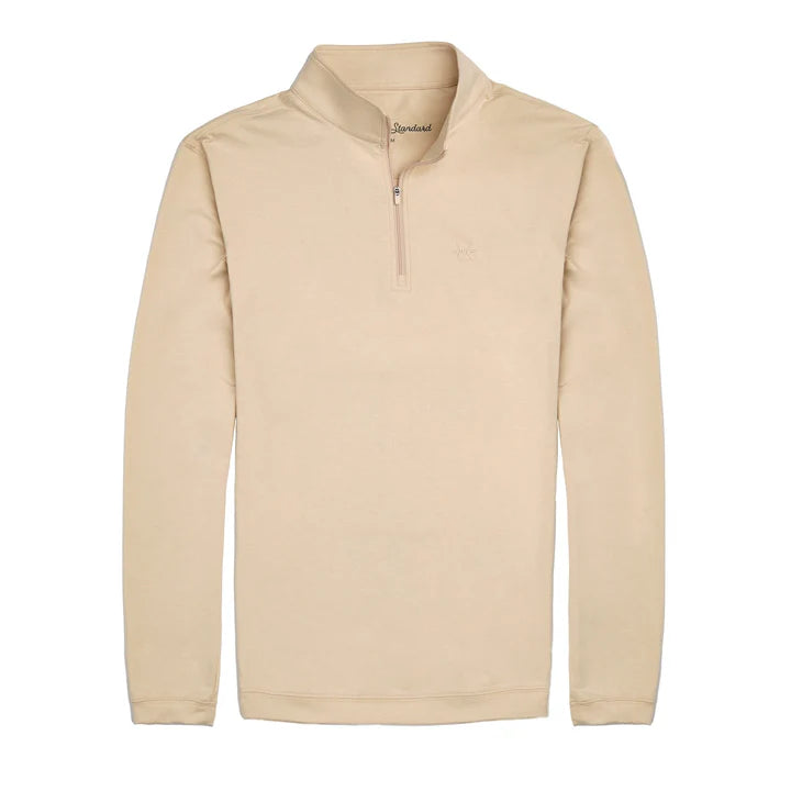 Perf. Hybrid Quarter Zip - Sandstone - TS