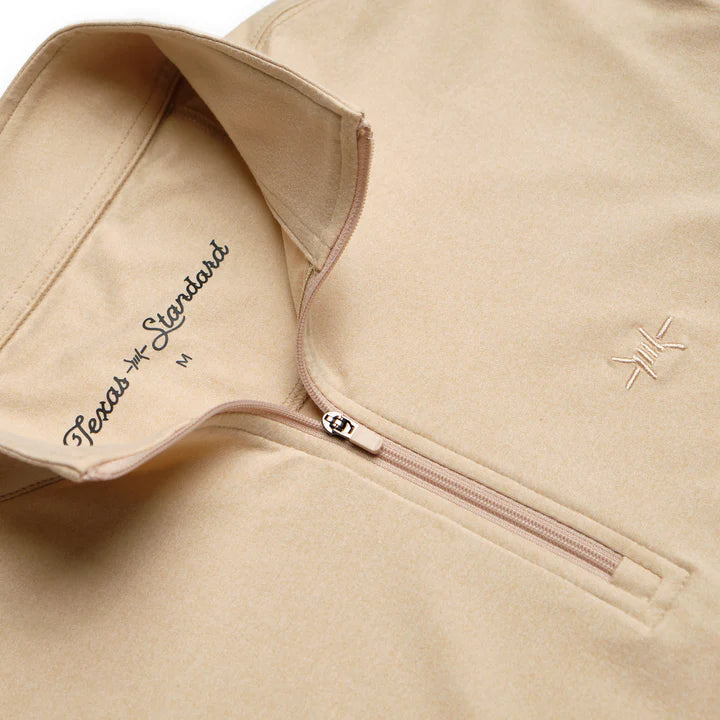 Perf. Hybrid Quarter Zip - Sandstone - TS