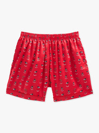That's The Spirit Pajama Short - Red Drinks