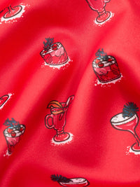 That's The Spirit Pajama Short - Red Drinks