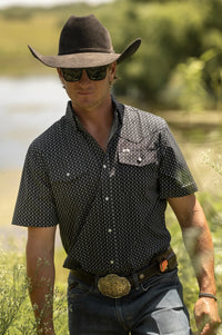 Cash Short Sleeve Pearl Snap Shirt