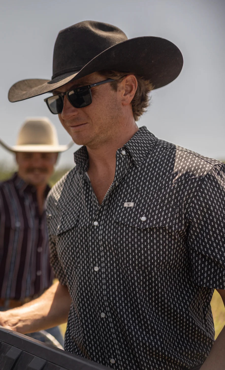 Cash Short Sleeve Pearl Snap Shirt