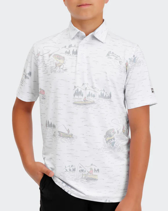Tight Lines Boy's Polo - Waggle