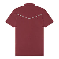 Lariat Western Polo - Maroon - TS