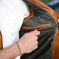 MAVERICK LEATHER JACKET - COGNAC