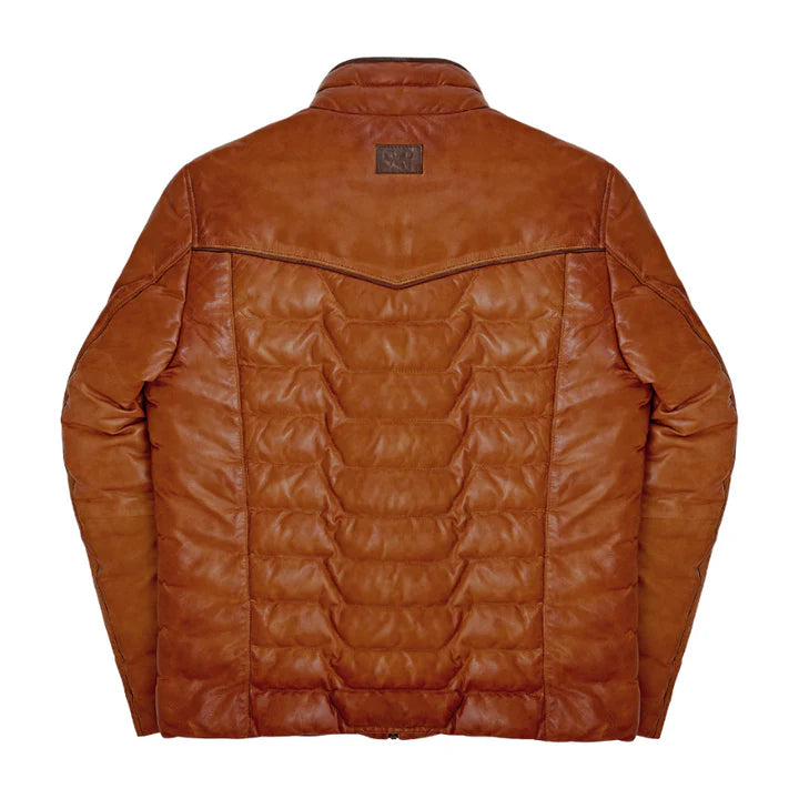 MAVERICK LEATHER JACKET - COGNAC