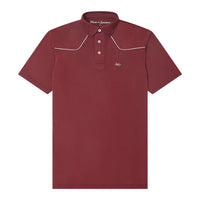 Lariat Western Polo - Maroon - TS