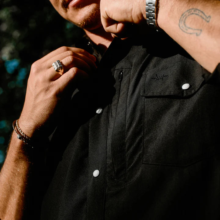 Western Field Shirt SS - Cannon Black - TS