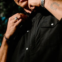 Western Field Shirt SS - Cannon Black - TS