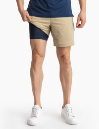 Uncle Bucks Khaki Shorts- 7''- Birddogs