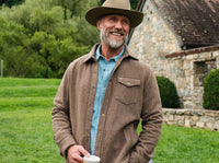 Herringbone Shacket - Camel