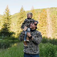 Burlebo Youth Sherpa - Full Zip Jacket - Rocky Mountain Camo