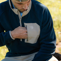 Burlebo - Micro Fleece Dark Blue