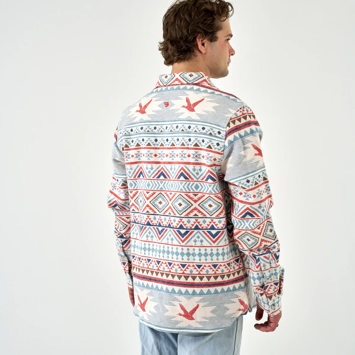 Burlebo Vintage Heavyweight Flannel - Flying Duck Aztec