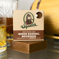 Wood Barrel Bourbon-Bar Soap- Dr Squatch