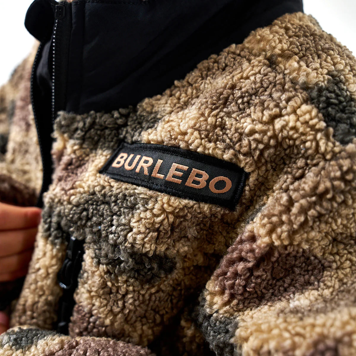 Burlebo Youth Sherpa - Full Zip Jacket - Rocky Mountain Camo