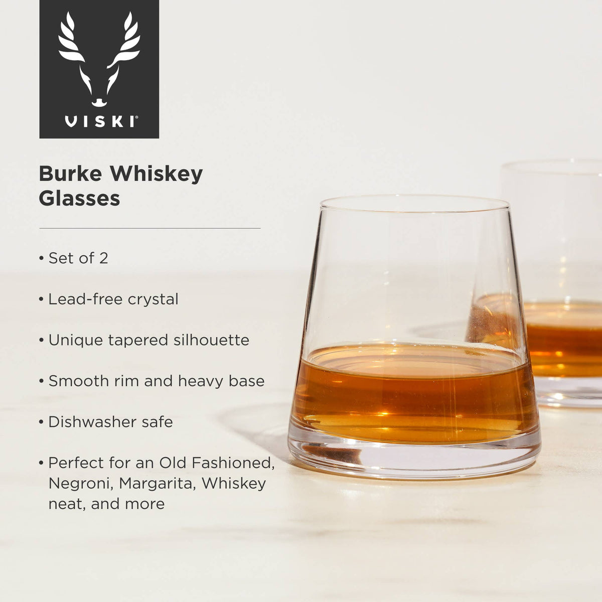 Burke Crystal Whiskey Glasses