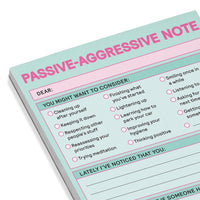 Passive Aggressive Note Pad - Pastel