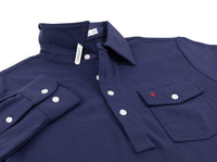 Long Sleeve players Shirt- Peacoat- Criquet