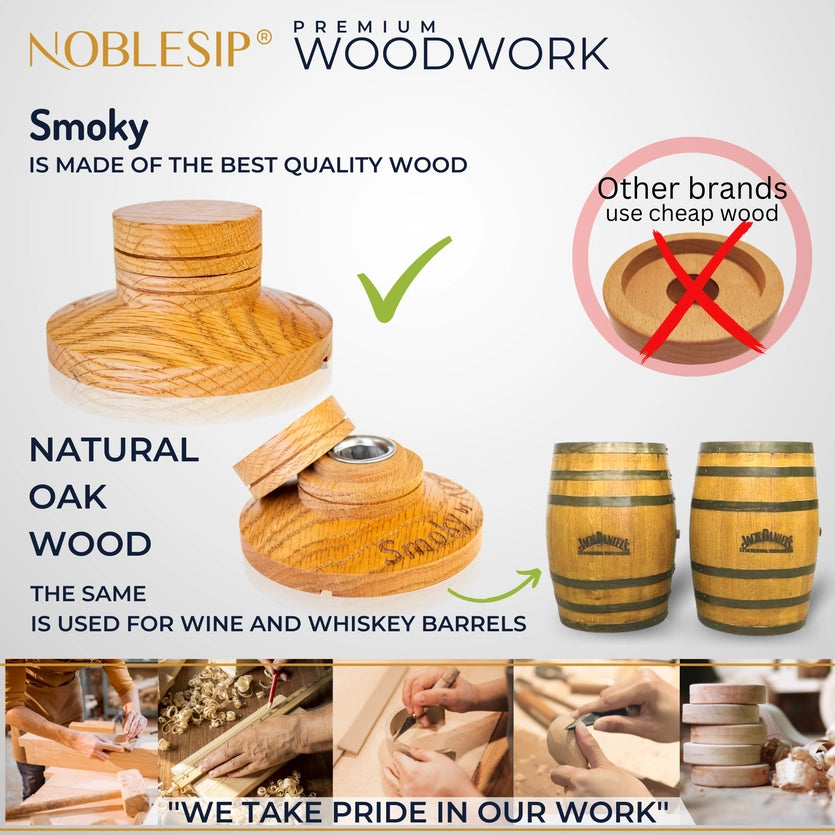 Smoky by Nobleship Cocktail Smoker Kit - Gift Box, Smoke Whiskey, Old Fashioned