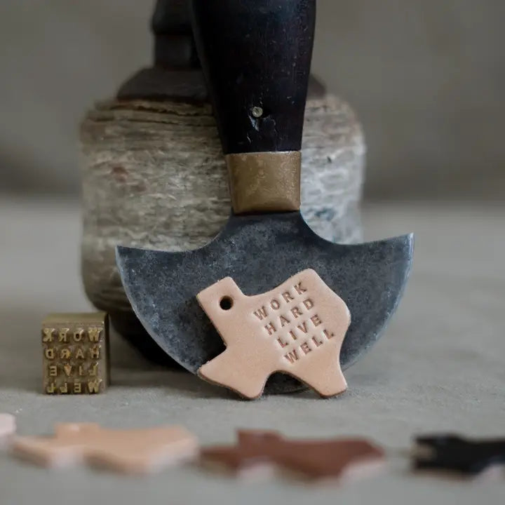 Leather Texas Key Tag-Manready Mercantile