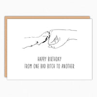 Fist Bump Birthday From Dog Card