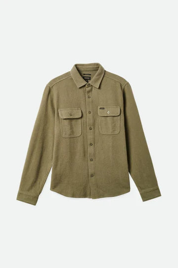 Bowery Textured Loop Twill Overshirt - Brixton