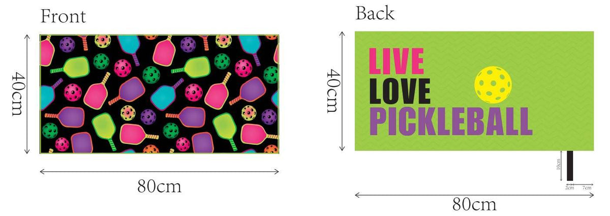 Live Love Pickleball Microfiber Towel - Born to Rally