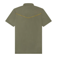 Lariat Western Polo - Agave Green - TS