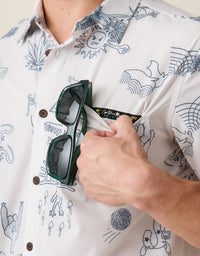Desert Martians - Gray Vagabond Button Up
