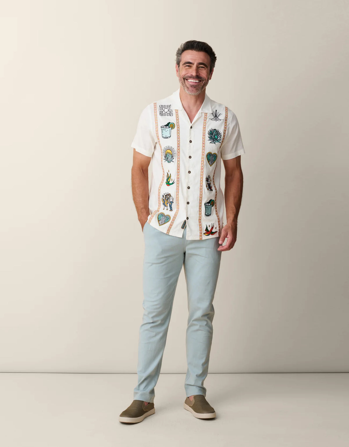 El Sativo Tequila - Guayabera Button Up