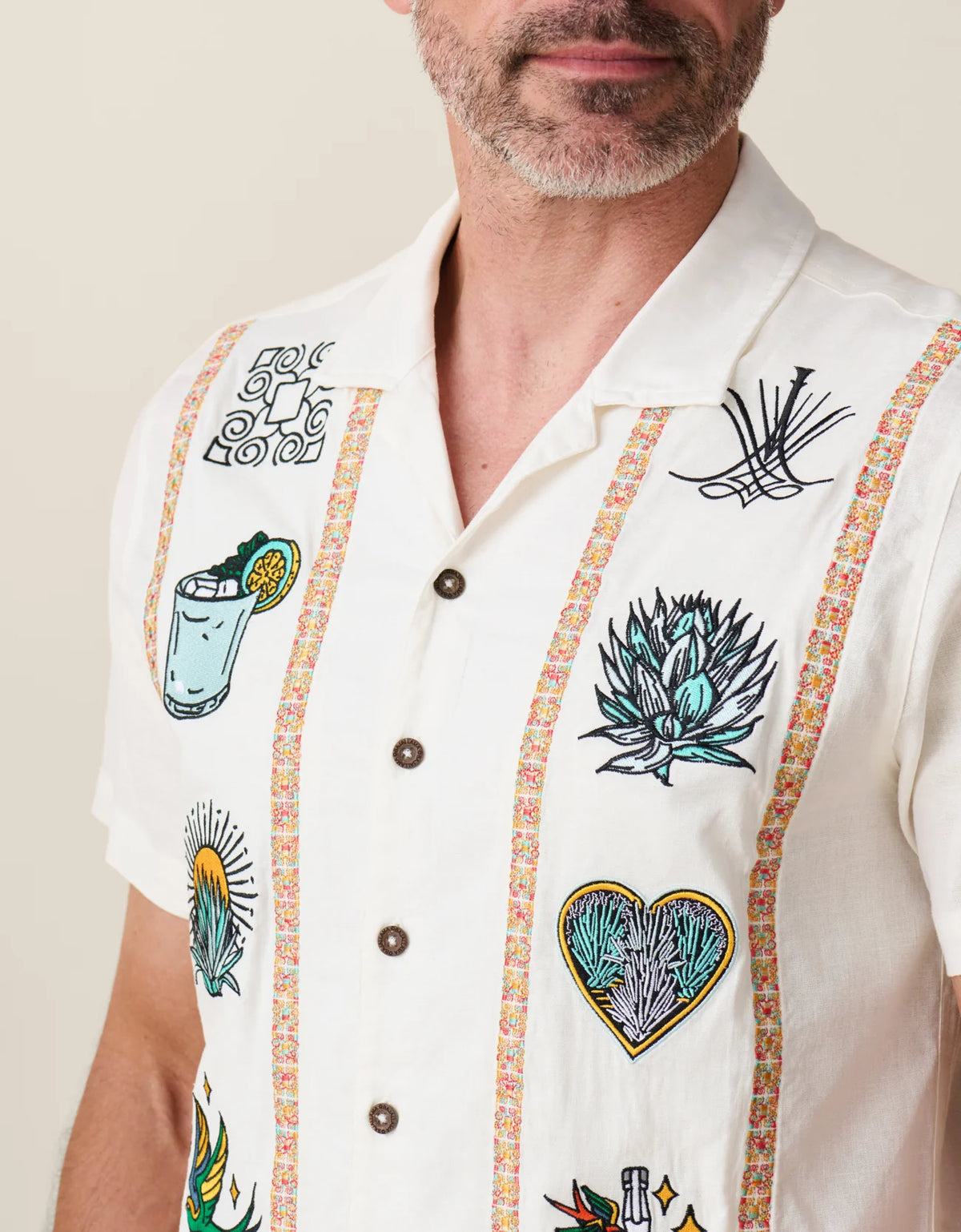 El Sativo Tequila - Guayabera Button Up