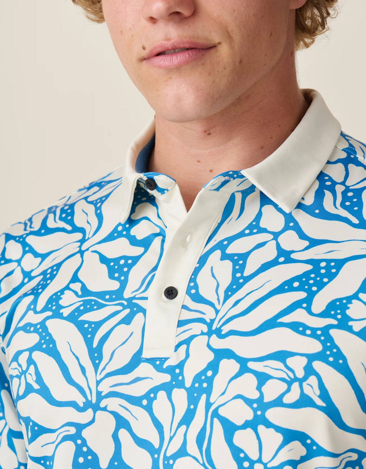 Leaf Me Blue - Performance Polo